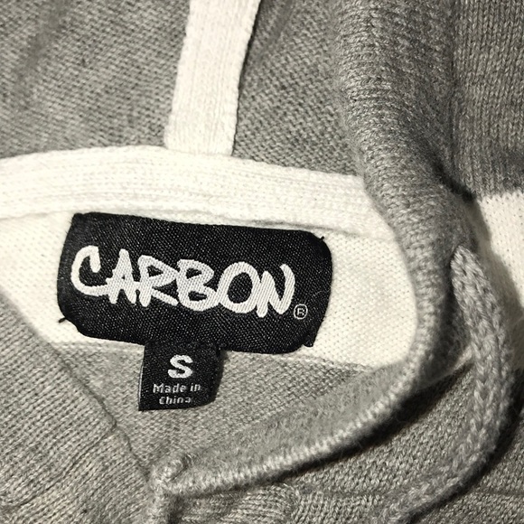 Nice grey and white striped Hoodie - Picture 7 of 7